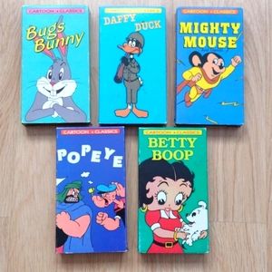 Cartoon Classics Bugs Bunny, Daffy Duck , Mighty Mouse, Popeye, Betty Boop VHS